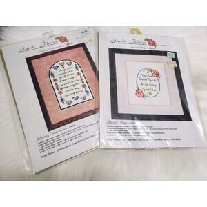 Lot 2 Sandi Phipps Counted Cross Stitch Friendship Gift Love Appreciation‎